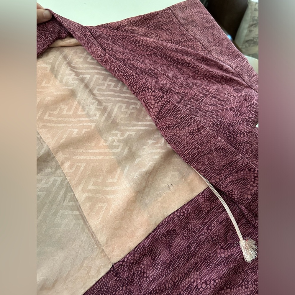 Japanese one of a kind kimono vintage / purple